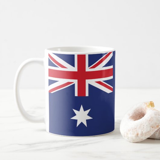 オーストラリアの国旗 コーヒーマグカップ (ドーナツ)