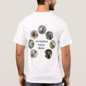 オーストラリアの在来鳥 - メンズTシャツ Tシャツ (裏面)
