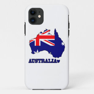 オーストラリアの地図の旗 iPhone 11 ケース