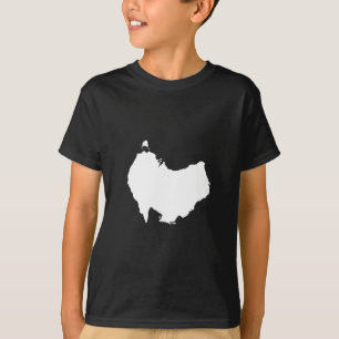 オーストラリアの地図は下の視覚的なプンユーモアの下 Tシャツ