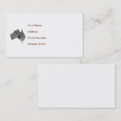 オーストラリアの地図アートドール 名刺 (正面/裏面)