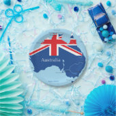 オーストラリアの地図オーストラリア紙プレート ペーパープレート (パーティー)