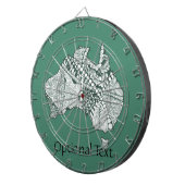 オーストラリアの地図ドールアート ダーツボード (正面右)