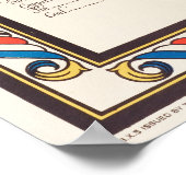 オーストラリアの地図ヴィンテージ ポスター (角)