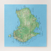 オーストラリアの地図 ジグソーパズル (横)