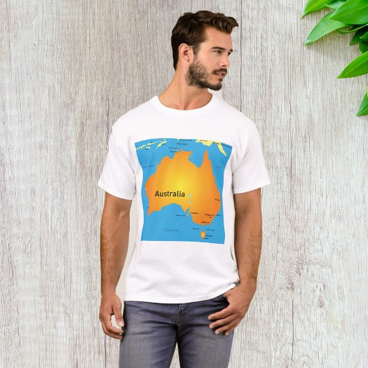 オーストラリアの地図 Tシャツ