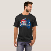 オーストラリアの地図 Tシャツ (正面フル)