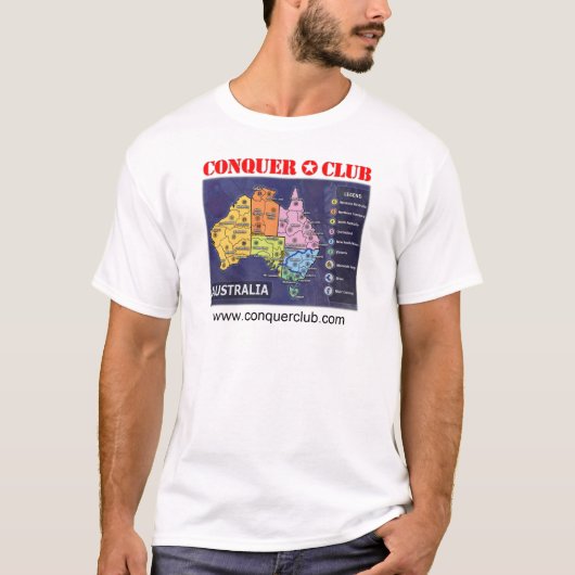 オーストラリアの地図 Tシャツ (正面)