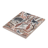 オーストラリアの夢の神話の動物のヘビのタイル タイル (側面)