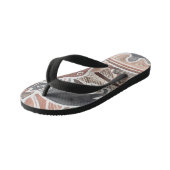 オーストラリアの夢の神話の動物のヘビのフリップフロップ キッズビーチサンダル (アングル)