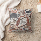 オーストラリアの夢の神話の動物のヘビ枕 クッション (ブランケット)