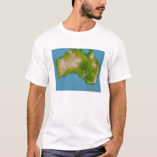 オーストラリアの大陸 Tシャツ