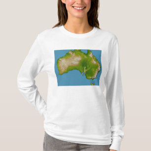 オーストラリアの大陸 Tシャツ