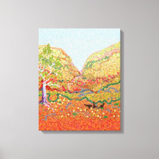 オーストラリアの奥地 キャンバスプリント (正面)