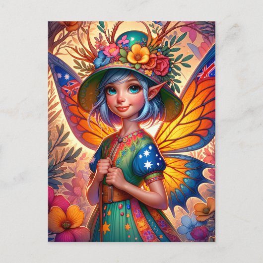 オーストラリアの妖精 ポストカード (正面)