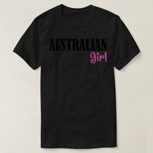 オーストラリアの少女1 Tシャツ (デザイン正面)