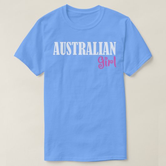 オーストラリアの少女 Tシャツ (デザイン正面)