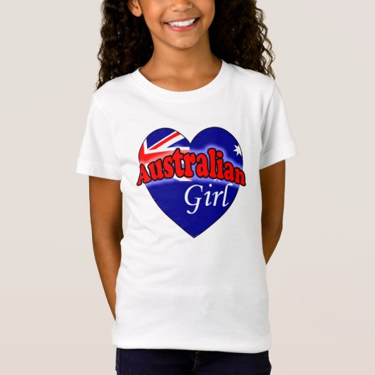 オーストラリアの少女 Tシャツ (正面)