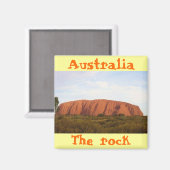 オーストラリアの岩の磁クール石デザイン マグネット (正面/裏面)