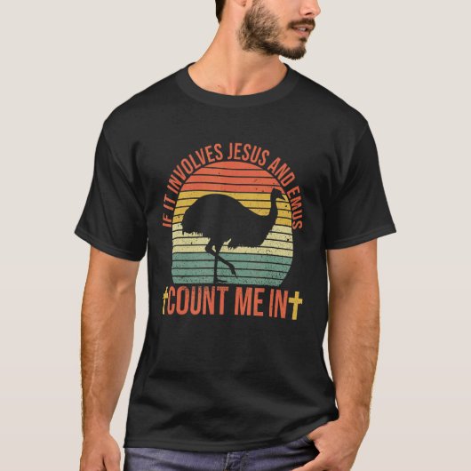 オーストラリアの引用文ファンのためのEmuの動物野鳥観察 Tシャツ (正面)