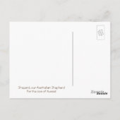 オーストラリアの愛のために！ ポストカード (裏面)