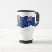 オーストラリアの振る旗 トラベルマグ (正面右)