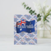オーストラリアの振る旗 招待状 (スタンド正面)