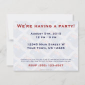 オーストラリアの振る旗 招待状 (裏面)