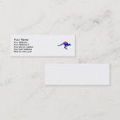 オーストラリアの旗のカンガルー スキニー名刺 (正面/裏面)