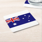 オーストラリアの旗のコースター スクエアペーパーコースター (アングル)