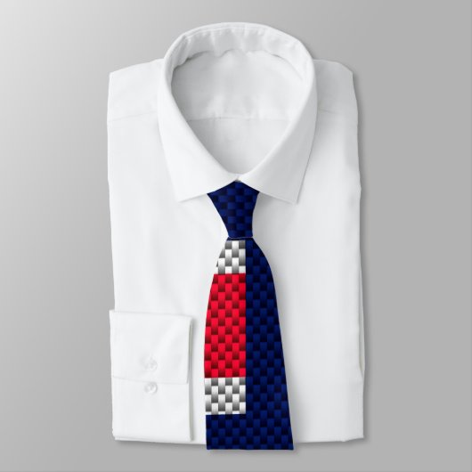 オーストラリアの旗のデザインカーボン繊維のクロムスタイル ネクタイ (タイ)