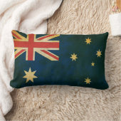 オーストラリアの旗のヴィンテージのグランジなスタイルの装飾用クッション ランバークッション (ブランケット)