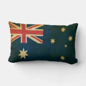 オーストラリアの旗のヴィンテージのグランジなスタイルの装飾用クッション ランバークッション (裏面)