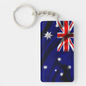 オーストラリアの旗の生地 キーホルダー (正面)