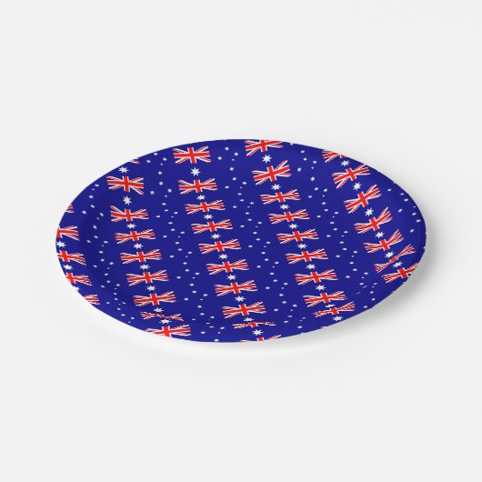 オーストラリアの旗-オーストラリアの旗 ペーパープレート (アングル)