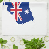 オーストラリアの旗 キッチンタオル (折り畳み)