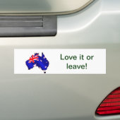 オーストラリアの旗 バンパーステッカー (車上)