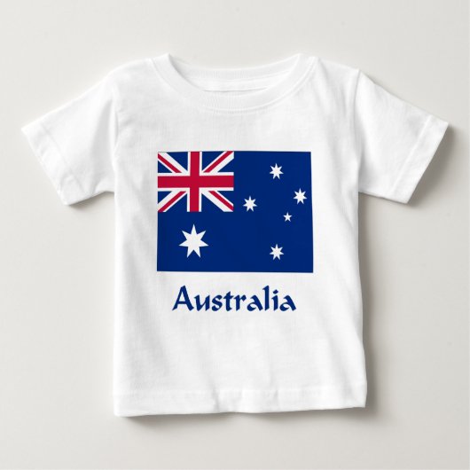 オーストラリアの旗 ベビーTシャツ (正面)