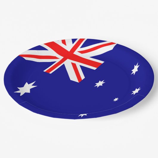 オーストラリアの旗 ペーパープレート (アングル)