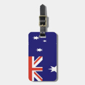 オーストラリアの旗 ラゲッジタグ (正面縦)