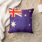 オーストラリアの旗antiqued枕 クッション (ブランケット)