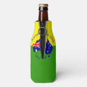 オーストラリアの日に一致する文字年の編集 ボトルクーラー (ボトル裏面)