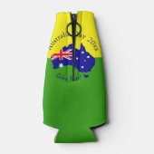 オーストラリアの日に一致する文字年の編集 ボトルクーラー (裏面)