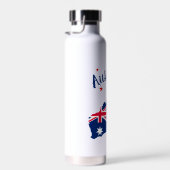 オーストラリアの日の赤と白 ウォーターボトル (右面)