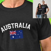 オーストラリアの日の闇の日のためのオーストラリアと国旗 Tシャツ