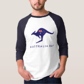 オーストラリアの日カンガルー国旗のTシャツ Tシャツ (正面)