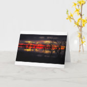 オーストラリアの日没 カード (黄色い花)