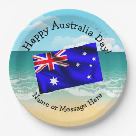オーストラリアの日9に一致する名前の編集" ペーパープレート