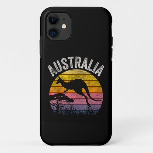 オーストラリアの日 おもしろ オーストラリアの カンガルー ヴィンテージ iPhone 11 ケース