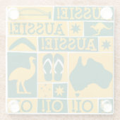 オーストラリアの日 ガラスコースター (裏面)